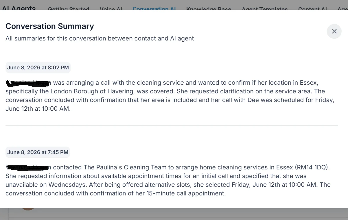 Katie AI booking appointments automatically for small business